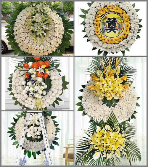 四川成都大邑县晋原街道锦屏村花圈速递